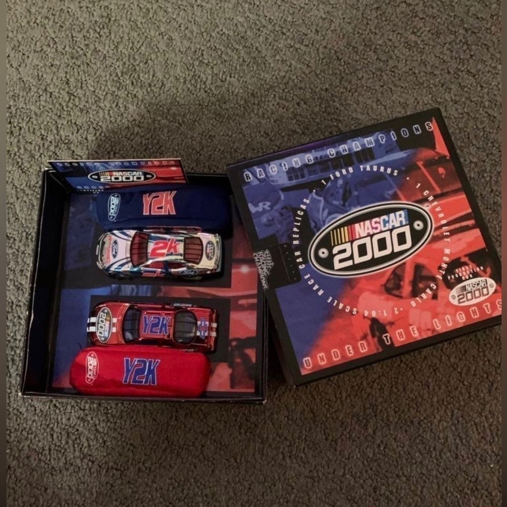 NASCAR 2000 First Production Run Race Cars Racing Champion Under the Lights
